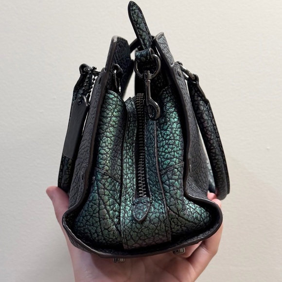 Coach Green Hologram Leather Mercer Satchel 24 - Picture 5 of 10